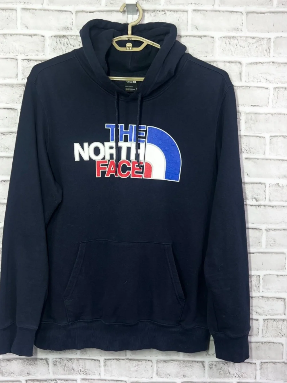 |•THE NORTH FACE•| Navy Blue Signature Hoodie Size XL